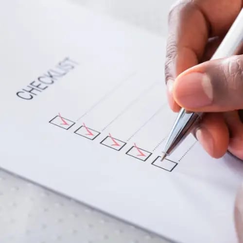 Prep Sheet Checklist